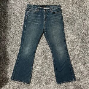 Jeans: Calvin Klein Women's Flare Fit Blue Jeans, Size 12